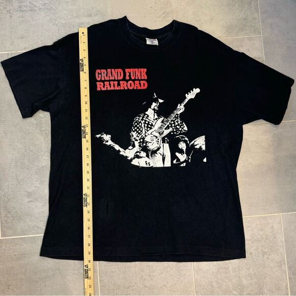 VTG Grand Funk Railroad Shirt Mens XXL Black Single Stitch Classic Rock Band Tee - Picture 5 of 7